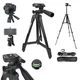 Штатив для телефона и фотоаппарата 0,35-1.02м Tripod 3120 нагрузкой до 2.5 кг, 3 секции с поворот головки на 360°, алюминий - изображение 3