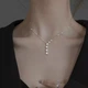 Цепочка новогодняя Анна Ясеницька "Refined shine", срібляста с подвеской - изображение 2