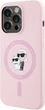 Панель Karl Lagerfeld Silicone Karl&Choupette MagSafe для Apple iPhone 14 Pro Max Pink (3666339254452) - зображення 2