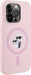 Панель Karl Lagerfeld Silicone Karl&Choupette MagSafe для Apple iPhone 14 Pro Max Pink (3666339254452) - зображення 4