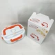 Ланч бокс электрический с подогревом Lunch Heater 220V Pro, контейнер для еды с отсеками. Цвет: оранжевый - зображення 6