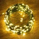 Светодиодная гирлянда нить "Роса" 20 м, с пультом, 200 LED, от USB, зеленый провод, Теплый белый - изображение 3