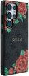 Etui Guess 4G Flowers Print Metal Classic Logo MagSafe do Samsung Galaxy S25 Ultra Black (3666339449278) - obraz 4
