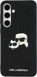 Etui Karl Lagerfeld Karl&Choupette Head Pin do Samsung Galaxy S24 FE Black (KLHCS24FEPGKLKCPK) - obraz 3