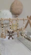 Підлоговий мобіль BABY GYM з іграшками, стійка Монтессорі, тренажер для немовлят, Оленятко і зайчик - зображення 3