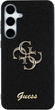 Панель Guess Fixed Glitter Big 4G Logo для Samsung Galaxy S25 Black (3666339449421) - зображення 3