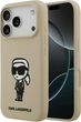 Etui Karl Lagerfeld Silicone Karl Sketch & Logo MagSafe do Apple iPhone 17 Pro Max Brown (KLHMP17XSKIGROW) - obraz 1