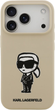Etui Karl Lagerfeld Silicone Karl Sketch & Logo MagSafe do Apple iPhone 17 Pro Max Brown (KLHMP17XSKIGROW) - obraz 3