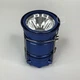 Фонарь светодиодный аккумуляторный 1W+6LED с солнечной панелью и функцией павербанк, универсальный переносной складной фонарь-лампа для дома, дачи, рыбалки и кемпинга Синий, MHS-5800-Blue - изображение 4