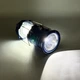 Фонарь светодиодный аккумуляторный 1W+6LED с солнечной панелью и функцией павербанк, универсальный переносной складной фонарь-лампа для дома, дачи, рыбалки и кемпинга Синий, MHS-5800-Blue - изображение 5