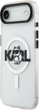 Etui Karl Lagerfeld IML Choupette Sketch Logo MagSafe do Apple iPhone 17 Air Transparent (KLHMP17MHGCHGKBT) - obraz 2