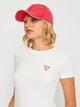 Футболка бавовняна жіноча Guess Ss Cn Mini Triangle Tee W2YI44-J1314-G011 M Біла (7622078608402) - зображення 8
