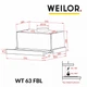 Вытяжка телескопическая WEILOR WT 63 FBL - изображение 12