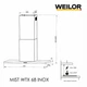 Вытяжка декоративная Т-образная WEILOR MIST WTX 68 INOX - изображение 13