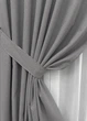 Комплект штор VR-Textil 100% блэкаут ASHEN NIGHT 100х270 2шт и Тюль 300х270 1851ш-1153т серый с белым 71-092/1 - изображение 4