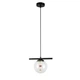 Светильник подвесной шар Levistella 7841023-1 (150mm) BK+CL черный, плафон прозрачный - изображение 1