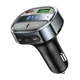 FM трансмітер для авто Bluetooth 3.0 Hoco з двома USB-портами чорний (E70) - зображення 1
