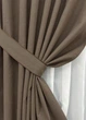 Комплект готовых штор VR-Textil Блэкаут двусторонний ASHEN NIGHT № 1854ш Коричневый 150х290 см 2 шт (33-0900) - изображение 5
