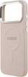 Etui Guess Classic Logo Silicone MagSafe do Apple iPhone 17 Pro Pink (GUHMP17LPSAREGSP) - obraz 3
