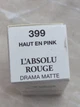 Помада для губ с матовым финишем lancome l'absolu rouge drama matte 399 haut en pink. объем 3.4 g. тестер - изображение 8