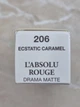 Помада для губ с матовым финишем lancome l'absolu rouge drama matte 206 ecstatic caramel. объем 3.4 g. тестер - изображение 8