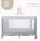 Дорожная детская кроватка-манеж Malplay 65,5×125 см, серая, с матрасом и сумкой - изображение 6