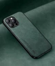 Шкіряний чохол XnE iPhone 15 Pro Max з металевою вставкою Green (38919-08) - зображення 2