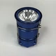 Фонарь светодиодный аккумуляторный кемпинговый с солнечной панелью 1W+6LED, переносная портативная складная лампа с функцией Power Bank для дома, дачи, рыбалки и походов Синий, CLS-5800T-Blue - изображение 8