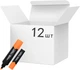 Набор маркеров текстовых Axent Delta Highlighter Standard 1-5 мм клиновидных Оранжевых 12 шт (D2505-12) - изображение 1