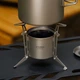 Туристическая титановая спиртовая горелка Tomshoo titanium плита для жидкого топлива спиртовка с подставкой для разогрева пищи - изображение 12