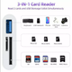 Переходник для iPhone на Apple Lightning to SD/TF Card Reader 3в1 адаптер для iPad Kayfovo I11 - изображение 6