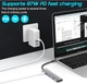 USB-хаб переходник Type-C to USB 6в1 адаптер для ноутбука макбука смартфона планшета с кардридером SD/TF разветвитель 4K HDMI K7 USB3.0*2 type с 100w PD - изображение 4