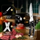 Ножницы кухонные универсальные ножницы для рыбы мяса птицы овощей кухонные ножницы Black Kayfovo KSc-1 - изображение 4