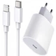 Комплект быстрой зарядки для Apple iPhone, сетевое зарядное устройство 20W USB-C Power Adapter (Type-C) и кабель зарядки USB-C to Lightning A2347 - изображение 1