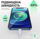 Кабель для заряджання iPhone apple lightning швидке заряджання iPad Data Cable fast charge з роз'ємом Apple Lightning to USB зарядка 1м - зображення 6