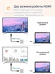 USB хаб на HDMI и USB для Type-C адаптер для USB-C на телевизор и флешку кабель для ТV на HDMI 1080P и USB - изображение 4