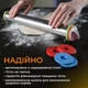 Скалка для теста металлическая качалка смарт скалка для теста с кольцами для регулировки толщины профессиональная кондитерская каталка 44 см Kayfovo SM - 11 - изображение 3