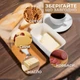 Масленка керамическая с бамбуковой крышкой и нержавеющим ножом в комплекте емкость для сливочного масла Kayfovo SK - 11 - изображение 6
