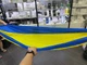 Гамак Kayfovo AIR прочный из парашютного нейлона Синий-Желтый - изображение 2