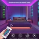 Светодиодная лента RGB Smart LED умная LED лента с пультом ДУ и Bluetooth управление с телефона Самоклеющаяся гибкая светодиодная лента 5м Kayfovo LEB-10 - изображение 4