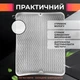 Коврик для сушки посуды Коврик силиконовый антискользящий сушилка подкладка для посуды защитный рельефный кухонный под посуду 50 х 40 см белый kayfovo SW-4 - изображение 4