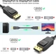 Кабель для ноутбука DP to DP Адаптер DisplayPort to DP Black 4Kx2K перехідник для монітора 1.8 м Kayfovo M-35 - зображення 2