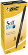 Ручка шариковая автоматическая BiC Soft Clic Grip с резиновым грипом Черная (bc837397) - изображение 2