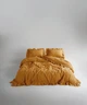 Постельное белье Limasso Stonewashed Exclusive Ranforse 200 х 220 см Mustard - изображение 1
