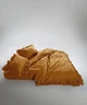 Постельное белье Limasso Stonewashed Exclusive Ranforse 200 х 220 см Mustard - изображение 3