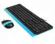 Комплект (клавіатура, миша) A4Tech F1010 Black/Blue USB ( чорний з блакитним ) 20842 - изображение 9