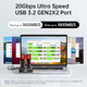 Док-станция SSK NVMe SSD Дубликатор Dual Bay, Без инструментов, 20 Гбит/с, USB 3.2 Gen 2x2 - изображение 2