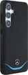 Панель Mercedes Leather Contrasted Blue Horizontal Curve MagSafe для Samsung Galaxy S25 Black (3666339423940) - зображення 4