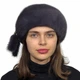 Берет норковий Хутряний Стиль Класичний 54/60 Ірис (024/Q/1) - зображення 2