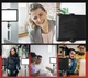 Лампа студийная LED видеосвет Viva VL8 20 см 120 LED 4 цветных фильтра питание USB 15W - изображение 3